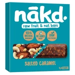 NAKD Salted caramel ovocno oříšková raw tyčinka slaný karamel 4 x 35 g