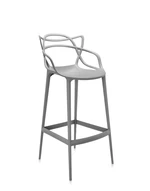 Barová židle MASTERS, v. 75 cm, více barev - Kartell Barva: šedá