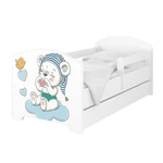BabyBoo Dětská postel 140 x 70cm -  Medvídek s čepicí + šuplík, vel. 140x70