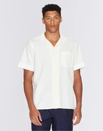 Knowledge Cotton Box Short Sleeve Seersucker Shirt 1387 Egret XL