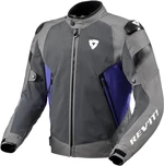 Rev'it! Jacket Control Air H2O Grey/Blue 2XL Textilná bunda