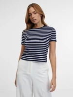 Orsay Dark Blue Women Striped T-shirt - Women