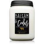 Milkhouse Candle Co. Farmhouse Balsam & Cedar vonná sviečka Mason Jar 737 g