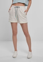 Women's beach terry shorts light grey