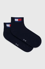 Ponožky Tommy Jeans 2-pak tmavomodrá farba, 701228223