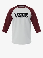 White and burgundy men's T-shirt VANS - Men