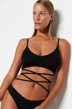 Trendyol Black Seamless/Seamless Tie Capless Bra