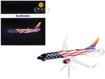 Boeing 737-800 Commercial Aircraft with Flaps Down "Southwest Airlines - Freedom One" American Flag Livery "Gemini 200" Series 1/200 Diecast Model Ai