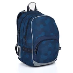 Modrý školní batoh s šestiúhelníky Topgal KIMI 23020,Modrý školní batoh s šestiúhelníky Topgal KIMI 23020