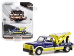 1967 Chevrolet C-30 Dually Wrecker Tow Truck "Michelin Service Center" Blue and Yellow "Dually Drivers" Series 11 1/64 Diecast Model Car by Greenligh