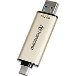 USB flash disk Transcend JetFlash 930C TS512GJF930C, 512 GB, USB 3.2 (Gen 1x1) , USB-C™, zlatá