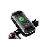 Držiak na mobil WILD MAN H16 na řídítka do 6'' (H16) čierny držiak na telefón • na riadidlá bicykla • do uhlopriečky 6" • dotyková predná plocha • odo