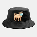 Collrown Cartoon Animals Quarantined Hat Isolated Pattern Hat Cotton Bucket Cap