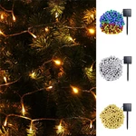 Solar Powered 10M 8 Modes 70 LED String Light Outdoor Christmas Holiday Garden Lamp