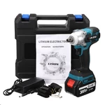 BLMIATKO 388VF 2 In 1 Brushless Impact Wrench 4 Speed Cordless Electric Screwdriver W/ Battery & Plastic Tool box