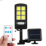 100W Outdoor Solar Street Wall Light Sensor PIR Motion LED Lamp Remote Control Waterproof IP65