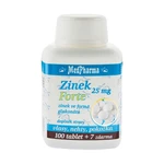 Zinek Forte 25 mg ve formě glukonátu - MedPharma, 107 tablet,Zinek Forte 25 mg ve formě glukonátu - MedPharma, 107 tablet