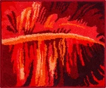 GRUND Koupelnová předložka TROPICAL rubínová Rozměr: 50x60 cm