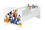 BabyBoo Dětská postel 140 x 70cm Disney - Mickey Friends, bílá, vel. 140x70