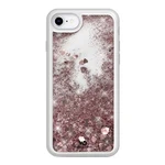 White Diamonds Sparkle Case Clear iPhone 6/7/8/SE 2020, Rose Gold Hearts