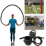 2.8M/3M Fitness Heavy Jump Rope 25mm Diameter Weighted Battle Skipping Ropes Powerful Strength Training Ropes