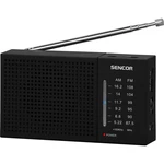 Rádioprijímač Sencor SRD 1800 čierny Přenosný radiopřijímač, analogový AM/FM tuner, sluchátkový výstup, pogumovaný povrch, napájení 2x baterie AA (nej