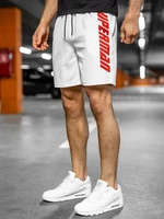 Pantaloni scurți de training albi Bolf KS2595