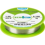 Felder Löttechnik ISO-Core "Ultra-Clear" Sn100Ni+ spájkovací cín bez olova cievka Sn99,25Cu0,7Ni0,05 0.100 kg 1 mm