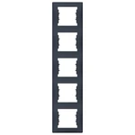 Schneider Electric Sedna pětirámeček svislý graphite SDN5801570