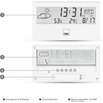 Přesnosná meteostanice Clatronic WSU 7022 170221, bílá