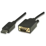 DisplayPort / VGA kabel TECHly [1x zástrčka DisplayPort - 1x VGA zástrčka] černá 1.80 m