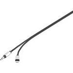 USB / jack audio kabel Renkforce RF-3432028, 1.20 m, černá