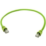Síťový kabel RJ45 Telegärtner L00005A0058, CAT 6A, S/FTP, 10.00 m, zelená