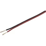 Reproduktorový kabel TRU COMPONENTS 1565746, 2 x 0.80 mm², červená, černá, 100 m
