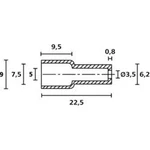 Ochranná krytka HellermannTyton OP4827 PE NA 2000, průměr svorky (max.) 7.5 mm, polyetylén, 1 ks