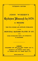 Wisden Cricketers' Almanack 1878