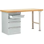 Dílenském COMBI model 1 s multiplex deska, Šxhxv = 1500 x 700 x 840 mm Manuflex TP5086.7035 TP5086.7035