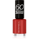 Rimmel 60 Seconds Super Shine lak na nehty odstín 310 Double Decker Red 8 ml