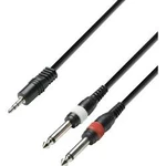 Kabel jack (M) 3,5 mm / 2x jack (M) 6,3 mm