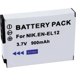 Náhradní baterie pro kamery Conrad Energy EN-EL12, 3,7 V, 650 mAh