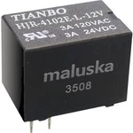 Miniaturní relé Tianbo Electronics HJR4102E-L-5VDC-S-Z, 5 A , 60 V/DC/ 240 V/AC , 360 VA/ 90 W