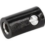 Zdířka pro banánek econ connect HOKSW - spojka, rovná, Ø pin: 2.6 mm, černá, 1 ks