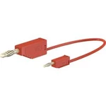 Stäubli AK205/410 měřicí kabel [lamelová zástrčka 4 mm - lamelová zástrčka 2 mm] červená, 45.00 cm