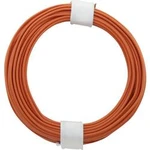 Spojovací drát 1 x 0.20 mm², vnější Ø 0.50 mm, oranžová, 10 m