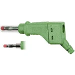 Lamelový konektor Ø 4 mm MultiContact 66.9328-25, zástrčka rovná, zelená Lamelový konektor Ø 4 mm MultiContact 66.9328-25, zástrčka rovná, zelená