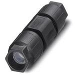 Connector Q 1,5/4IDC/24-24KU-KU BK PE Phoenix Contact 1642182, kulatý faston, Provedení konektoru: kabelová spojka IP68, IP69K, PA, pólů 3 + PE, 1 ks