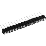Pinová lišta W & P Products 257-003-1-50-00-6, 1x 3pól., 2 mm, zásuvka
