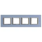Legrand rám Axolute modrá HA4802M4HVZS