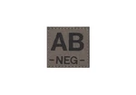 Nášivka krvná skupina Clawgear® – AB -, RAL7013 (Farba: RAL7013, Varianta: AB -)
