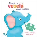 Moja prvá veselá puzzle knižôčka Zvieratká z džungle sa učia farby